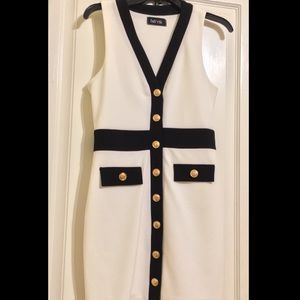 Classy, chic, black & white dress. Never worn.